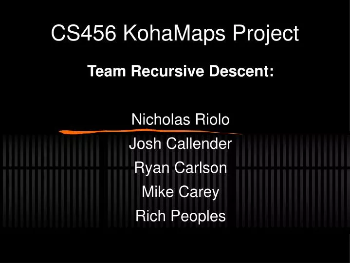 cs456 kohamaps project