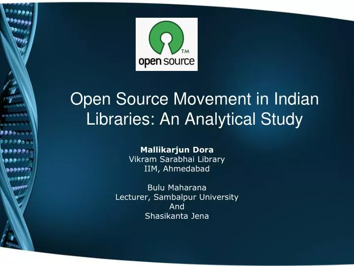 open source movement in indian libraries an analytical study