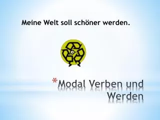modal verben und werden