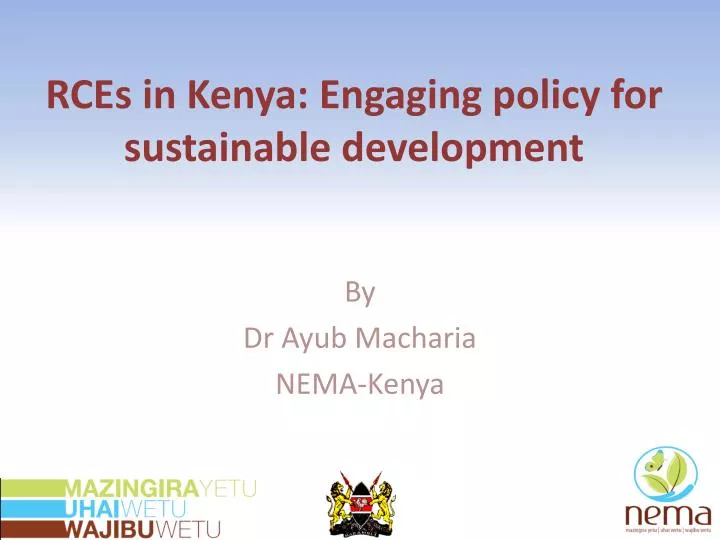rces in kenya engaging policy for sustainable development