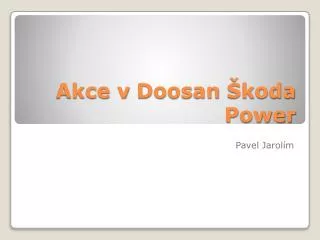 akce v doosan koda power