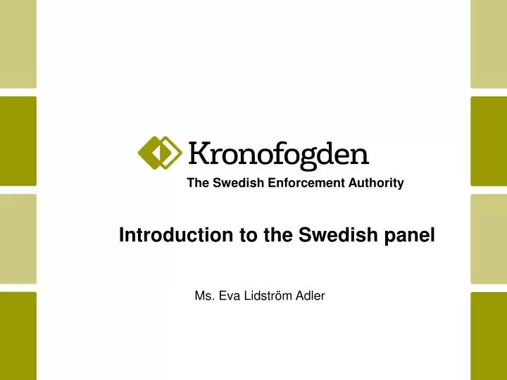 the swedish enforcement authority