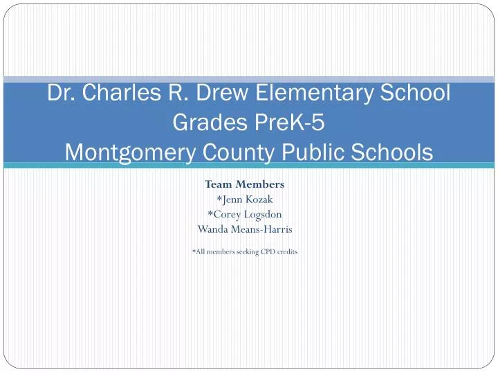 dr charles r drew elementary school grades prek 5 montgomery county public schools