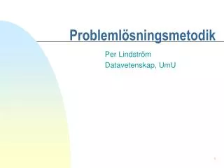 probleml sningsmetodik