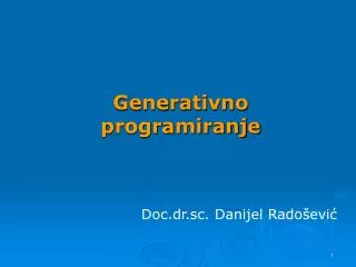 generativno programiranje