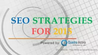 SEO Strategies for 2015