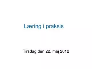 l ring i praksis