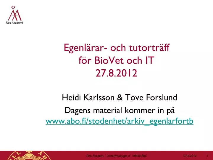 egenl rar och tutortr ff f r biovet och it 27 8 2012