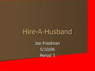 Hire-A-Husband