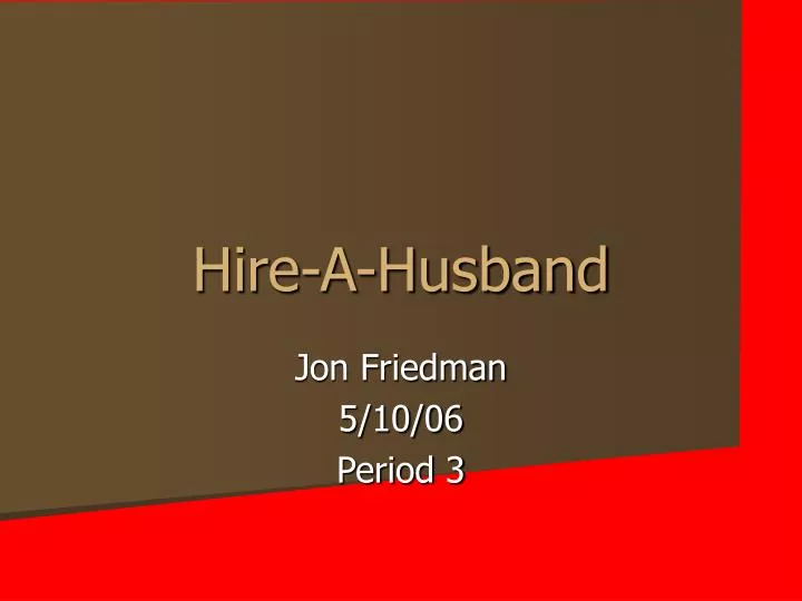 hire a husband