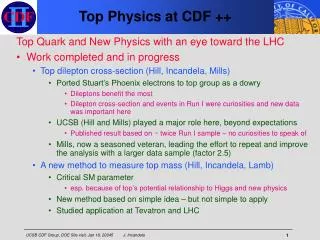 Top Physics at CDF ++
