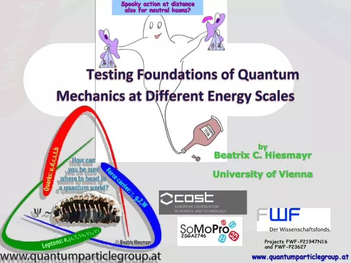 testing foundations of quantum mechanics at different energy scales