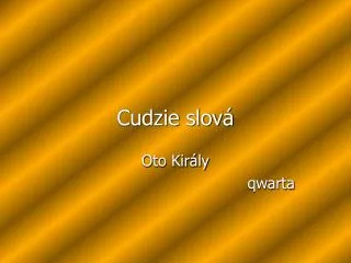 cudzie slov