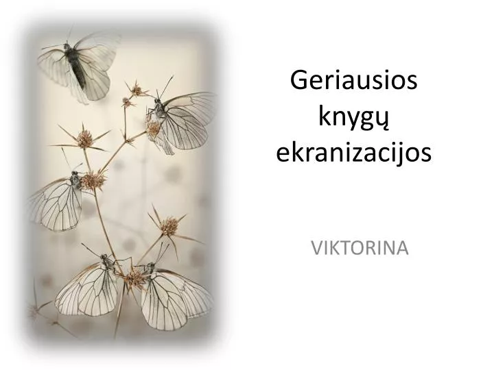 geriausios knyg ekranizacijos