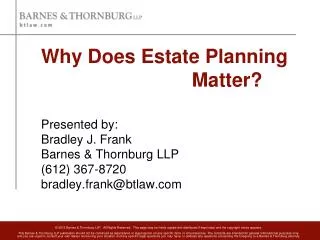 Why Does Estate Planning Matter?