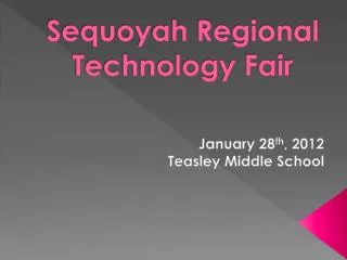 Sequoyah Regional Technology Fair