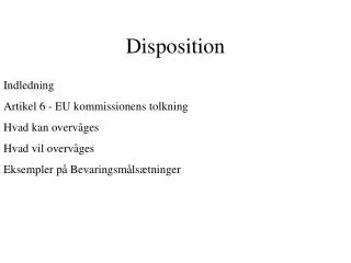 disposition