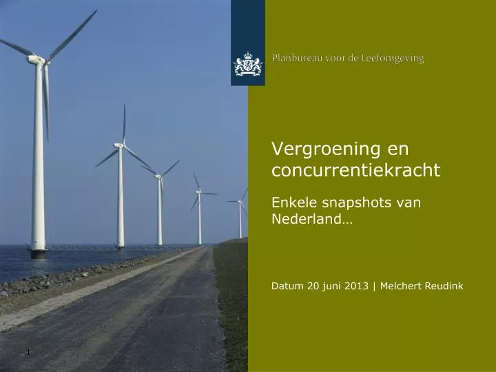 vergroening en concurrentiekracht