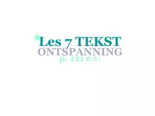 les 7 tekst