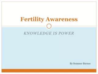 Fertility Awareness
