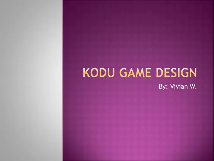 kodu game design