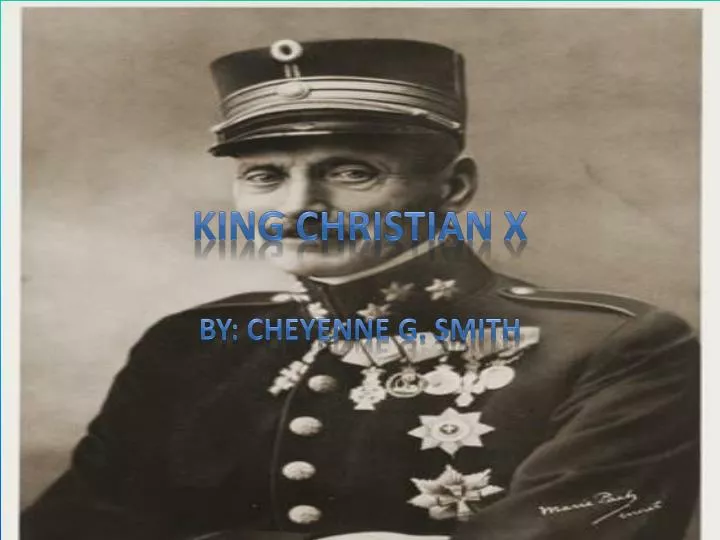 king christian x