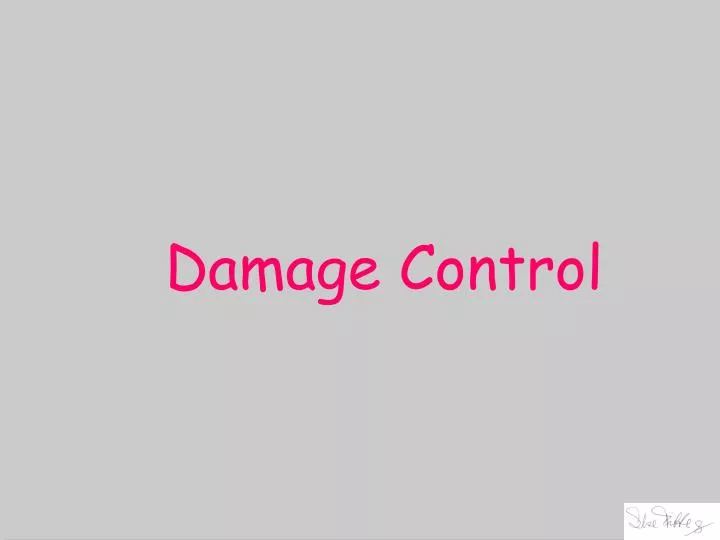 damage control