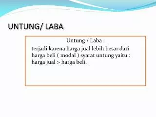 untung laba