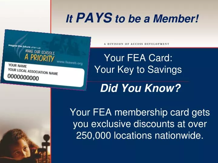 it pays to be a member
