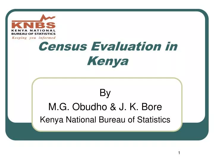 census evaluation in kenya