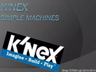 K'Nex Simple Machines