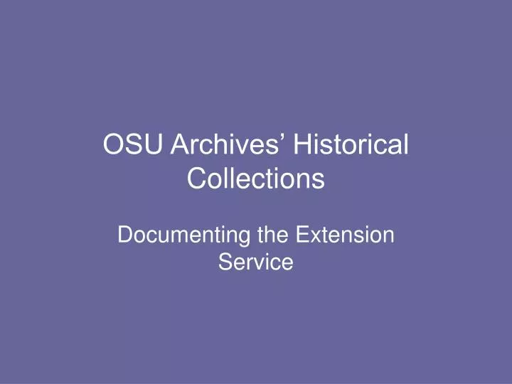 osu archives historical collections