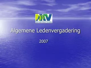 algemene ledenvergadering