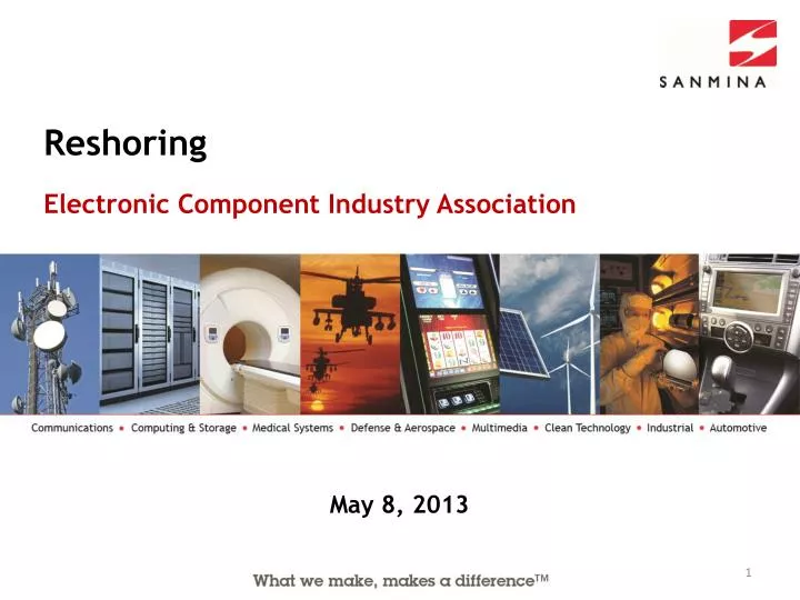 reshoring electronic component industry association