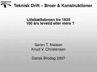 teknisk drift broer konstruktioner