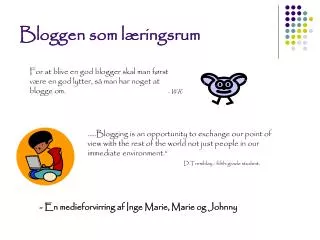 bloggen som l ringsrum