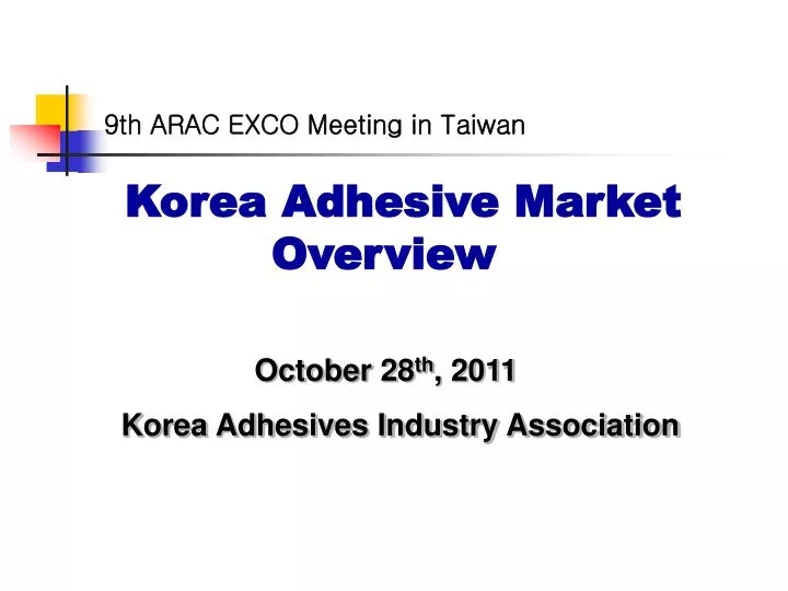 9th arac exco meeting in taiwan
