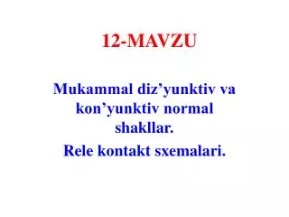 12 mavzu