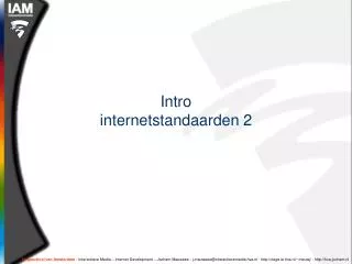 intro internetstandaarden 2