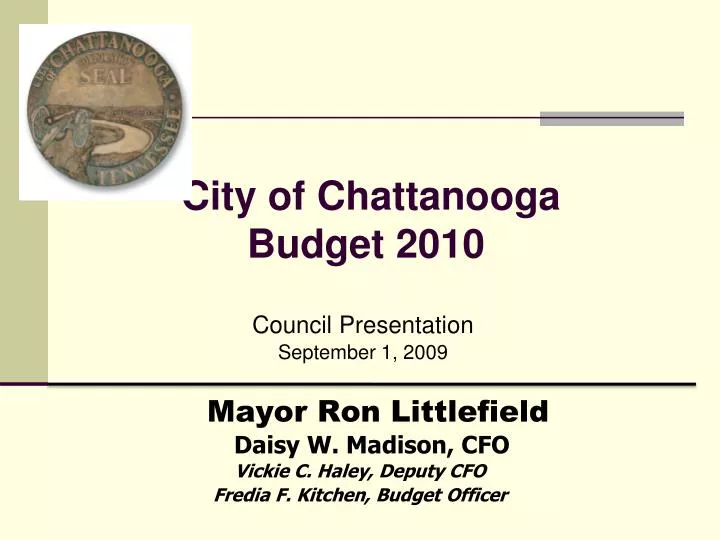 city of chattanooga budget 2010