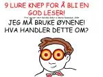 JEG MÅ LYTTE! JEG MÅ HØRE DET JEG LESER! - slide 1