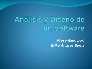 an lisis y dise o de un software