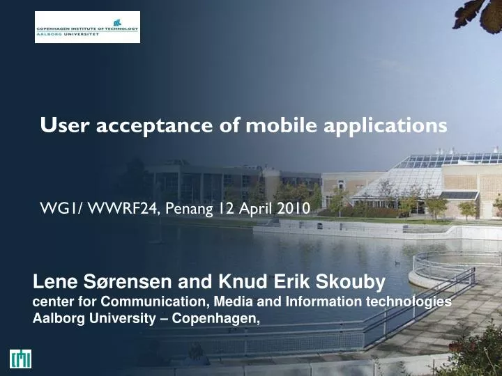 user acceptance of mobile applications