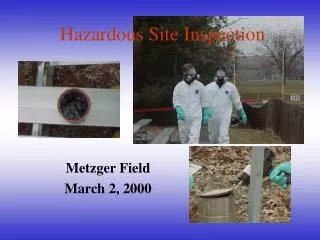 Hazardous Site Inspection