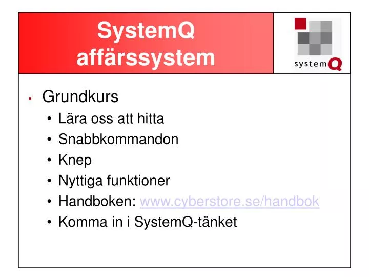 systemq aff rssystem