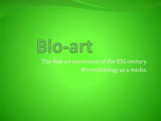 Bio-art