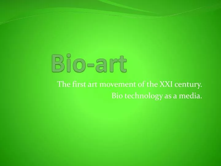 bio art