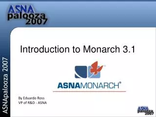 Introduction to Monarch 3.1