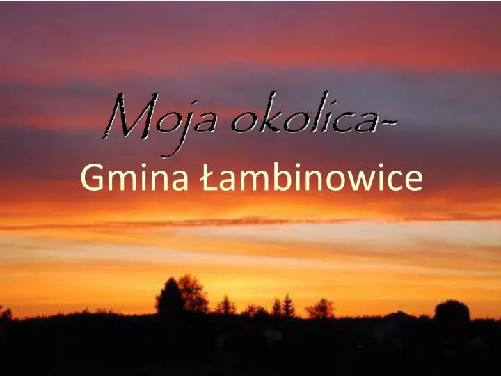 moja okolica gmina ambinowice