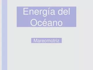 energ a del oc ano